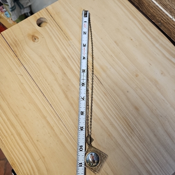 Vintage Mourning Locket Pendant Necklace - Picture 7 of 8